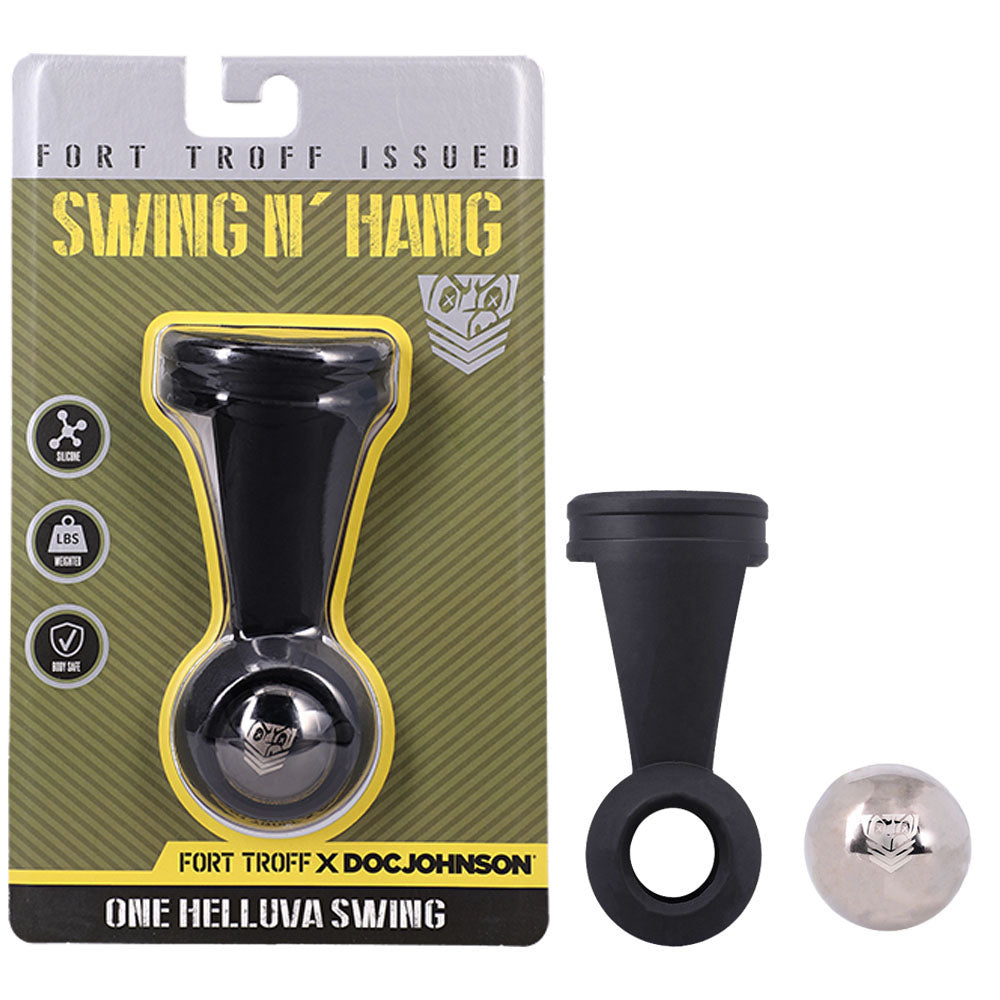 Fort Troff - Swing N' Hang - Black Weighted Ball Tugger