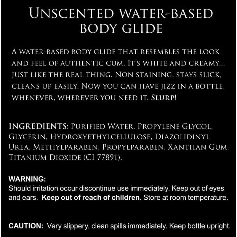 Master Series Jizz - 488 ml - Water Based Cum Lubricant - 488 ml Bottle