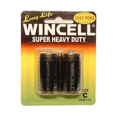 Wincell C Super Heavy Duty Batteries - Super Heavy Duty - C 2 Pack