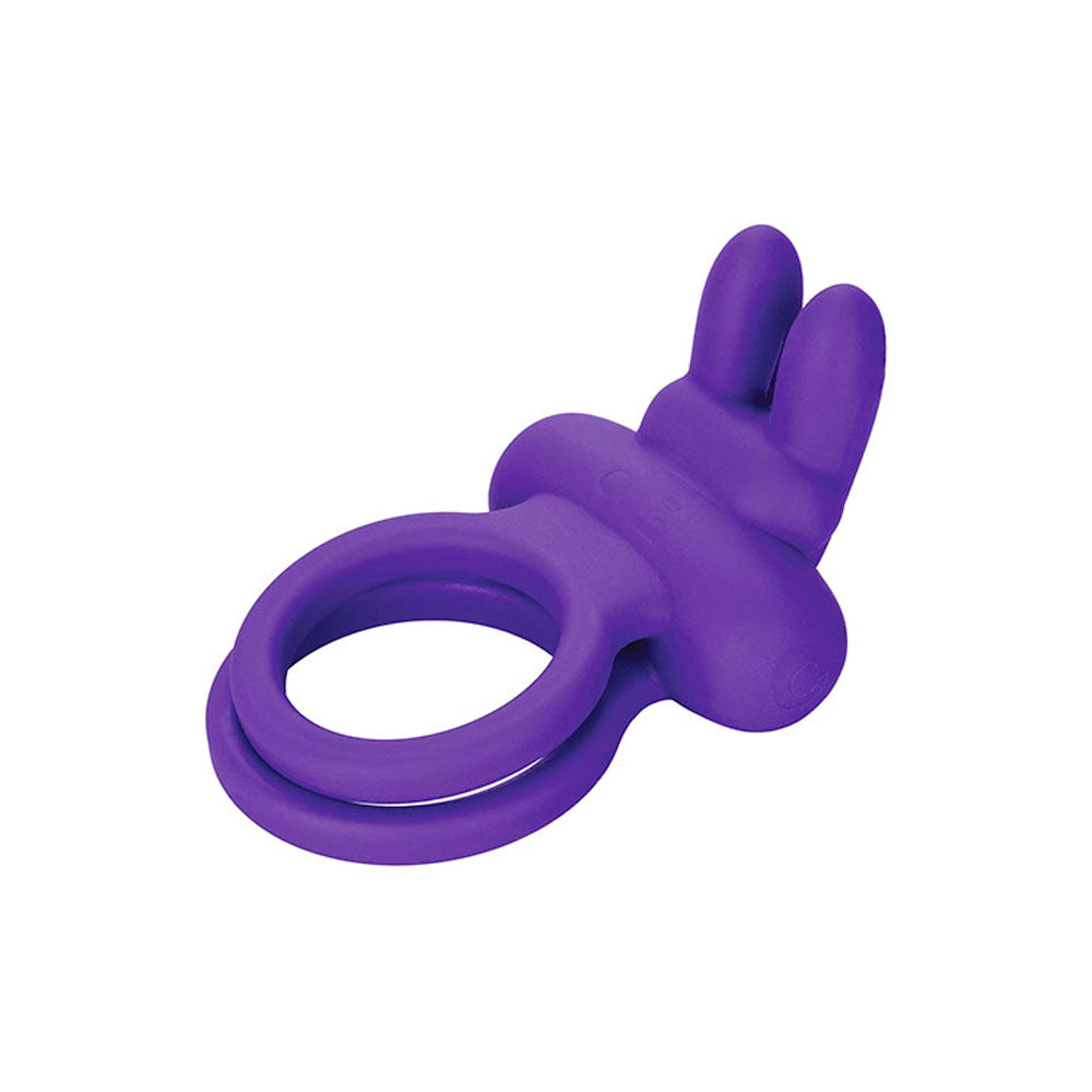 Adam & Eve ROCKIN' RABBIT - Purple USB Rechargeable Cock & Balls Ring