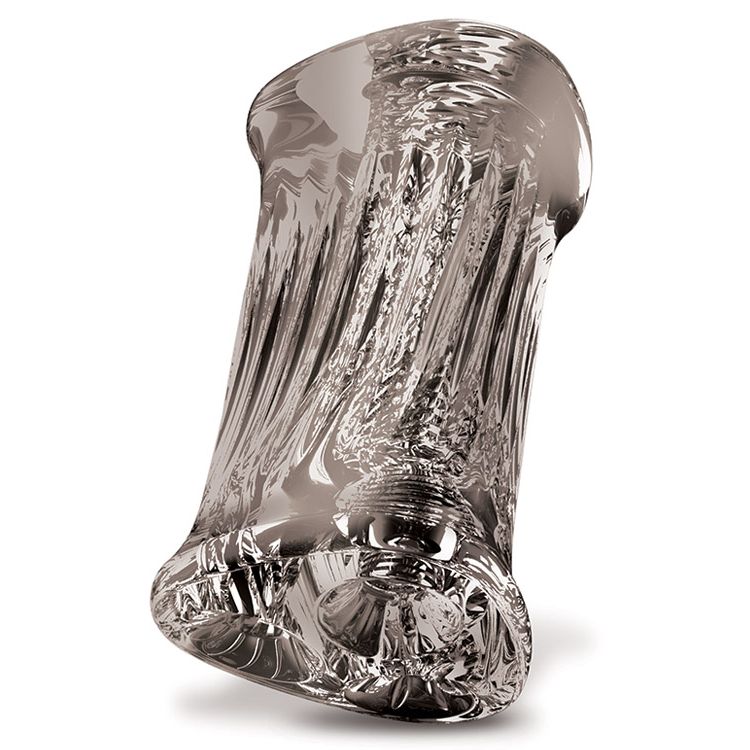 Adam & Eve Adam's 3-Way Stroker - Clear Triple Hole Stroker