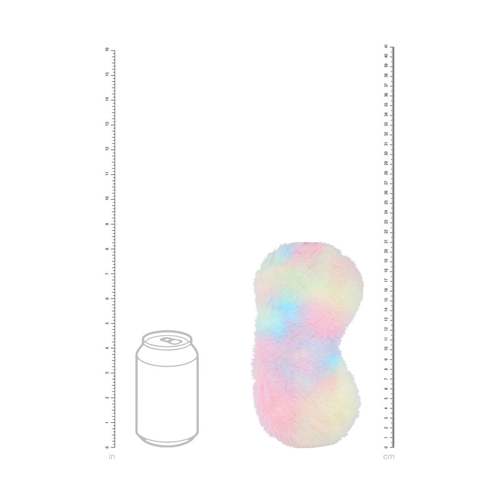 OUCH! Fluffy Mask - Multicolour 1 - Coloured Fluffy Eye Mask