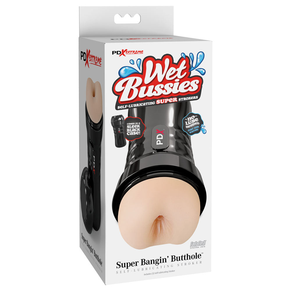 PDX Wet Bussies Super Bangin Butt - Light - Flesh Anal Stroker