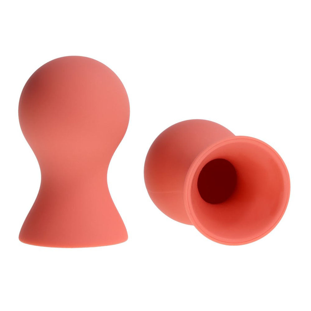 Sex & Mischief Peaches n CreaMe Silicone Nipple Suckers - Peach Nipple Suckers - Set of 2