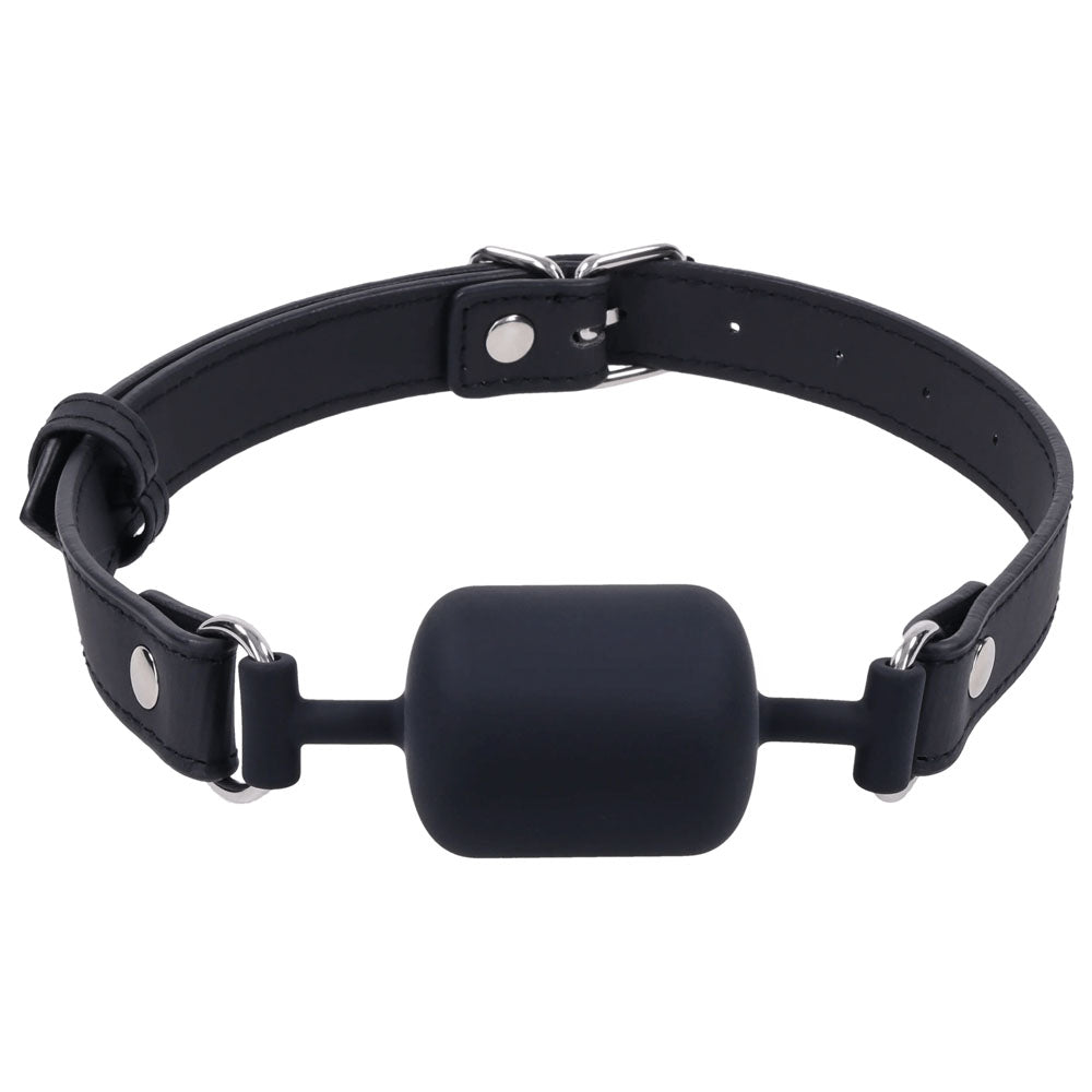 SPORTSHEETS Signature Midnight Muse Barrel Gag - Black Mouth Restraint