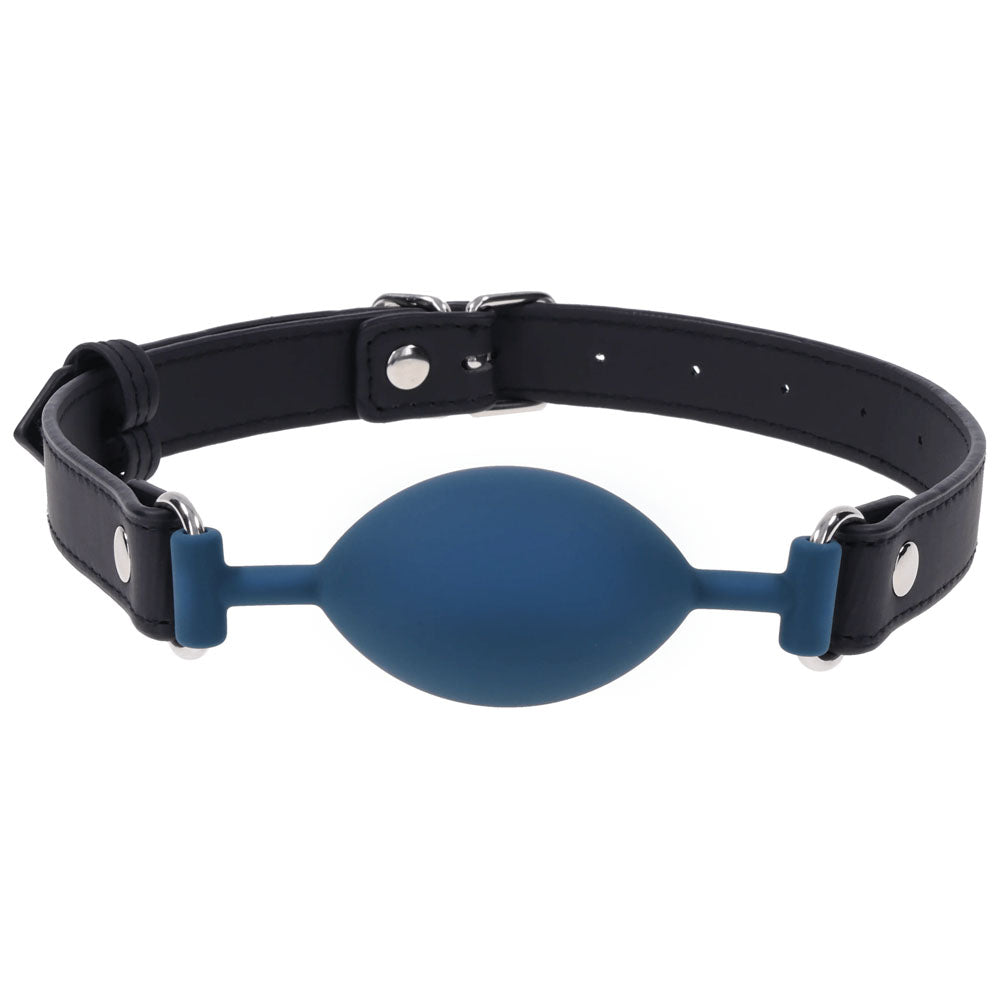 SPORTSHEETS Signature Twilight Tease Oval Gag - Blue Mouth Restraint